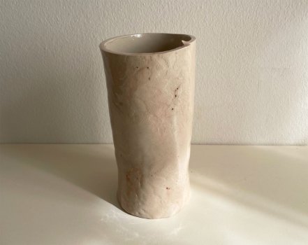 VASO BEIGE MELA CERAMICHE