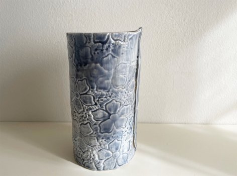 VASO BLU MELA CERAMICHE