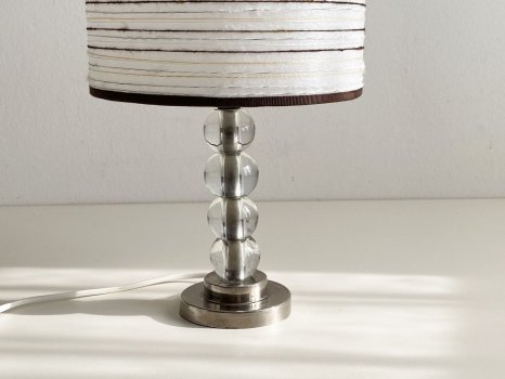 LAMPADA DA TAVOLO SFERE CRISTALLO