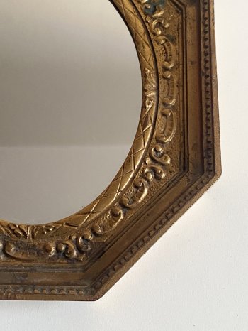 SPECCHIO CORNICE DORATA