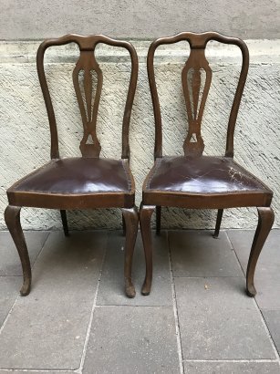 SEDIA IN LEGNO DI FAGGIO STILE CHIPPENDALE